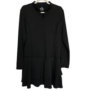 Jack Smith Black Long Sleeve Athletic Tennis Dress SZ‎ XL
